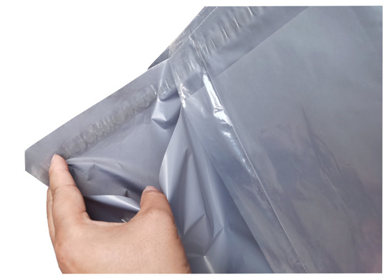 Eco Friendly Fully Recycled Plain Grey Poly Mailers Postage Satchel Bags