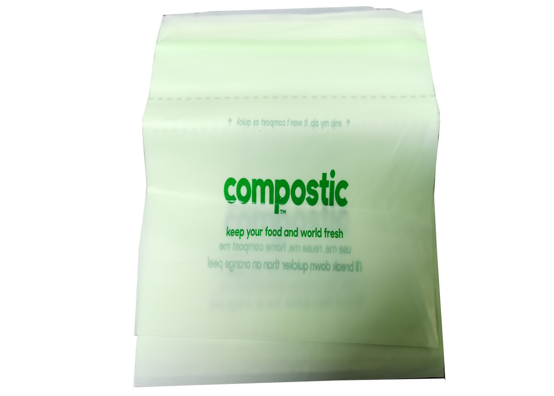 Compostable Ziploc Biodegradable Reseal Bags EN13432 Certified