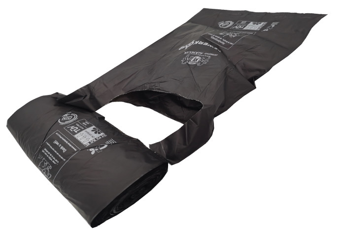 Corn Starch ISO9001 Biodegradable and Compostable Bags Dog Poop Bags With Handles